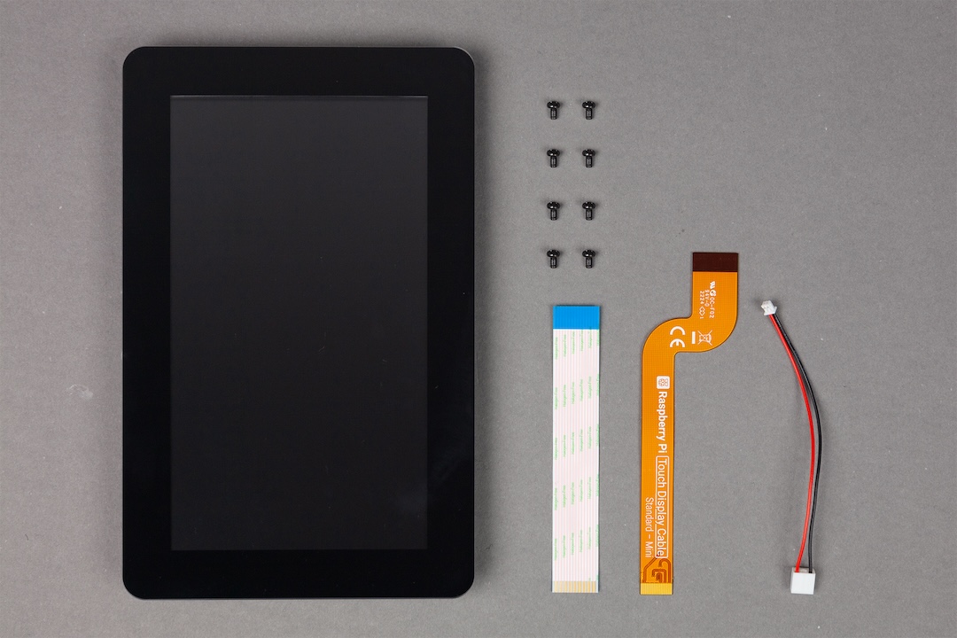 Parts included in the Touch Display 2 box
